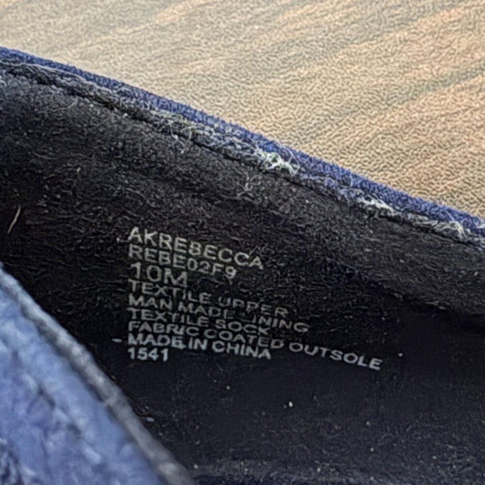 Anne Klein iFlex Reva Women's Navy Mesh Kitten Heel Pump Size 10 - Picture 5 of 6
